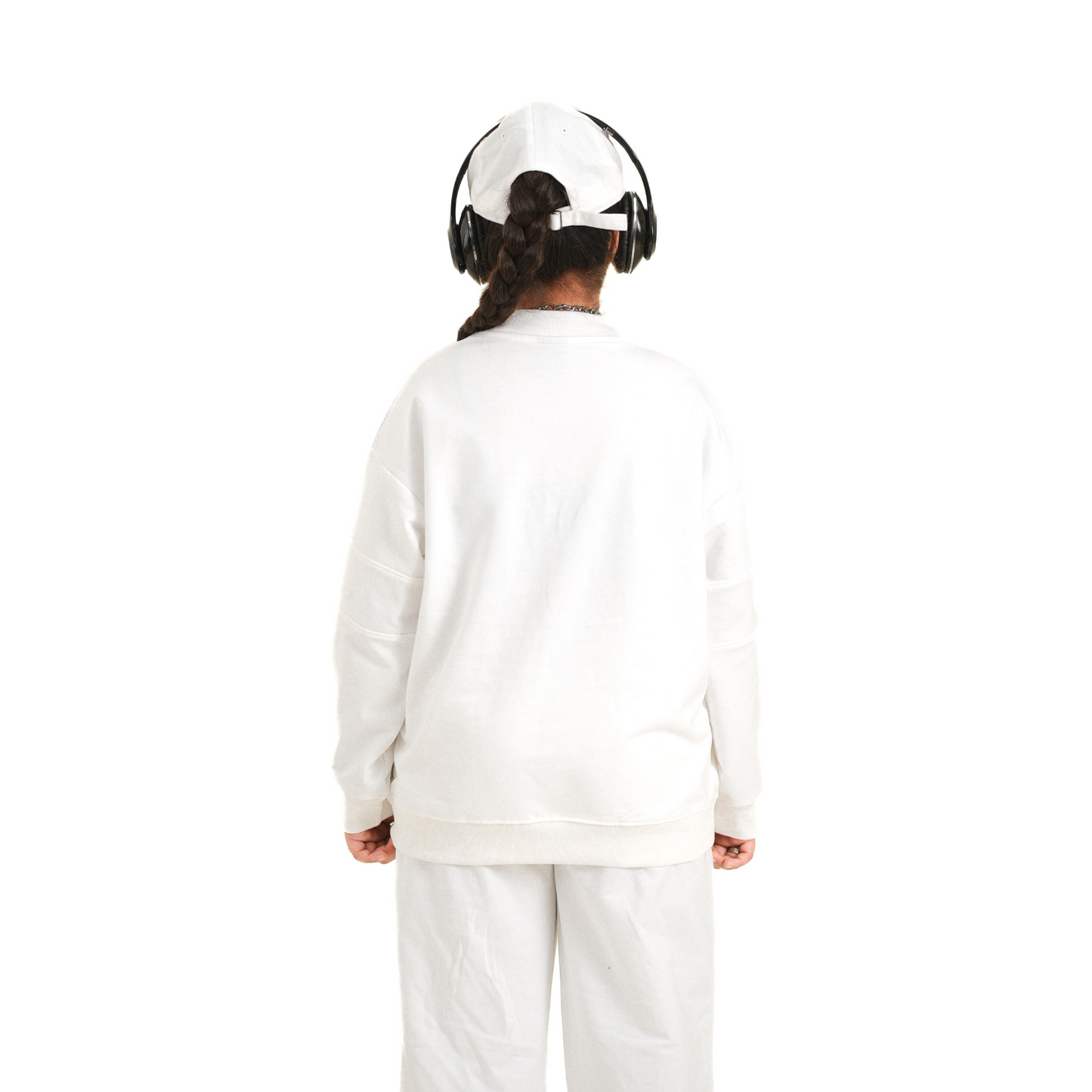 WHITE EMBROIDERED CUT & SEW CO-ORDS