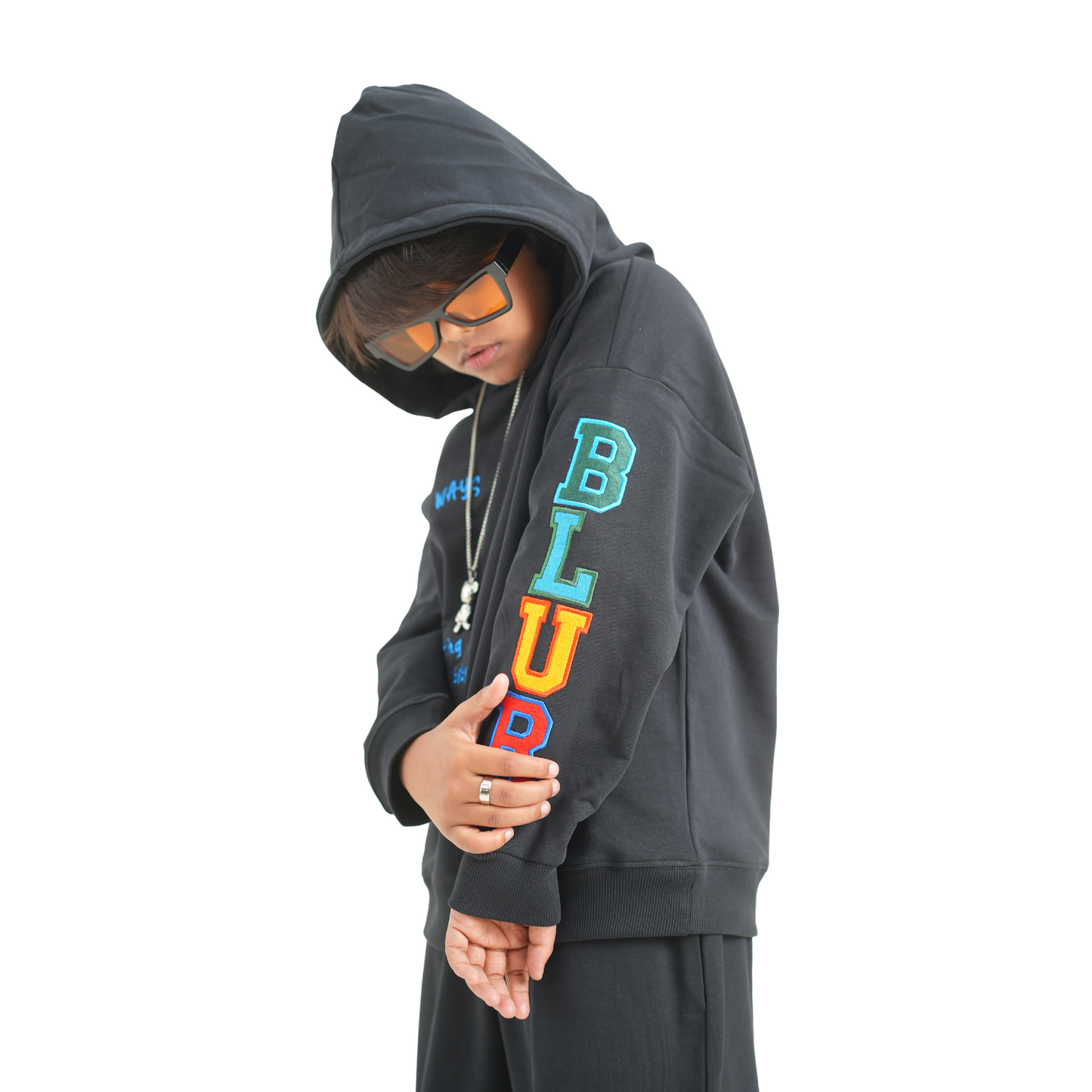 MANIFESTING BLACK HOODIE