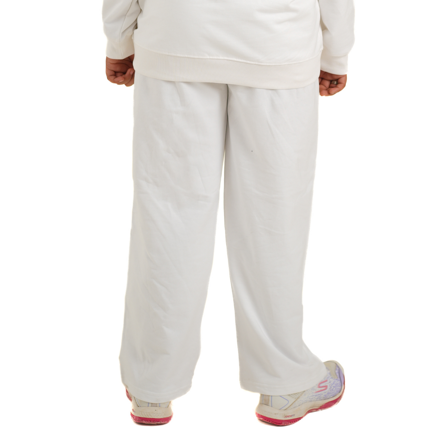 WHITE EMBROIDERED CUT & SEW CO-ORDS