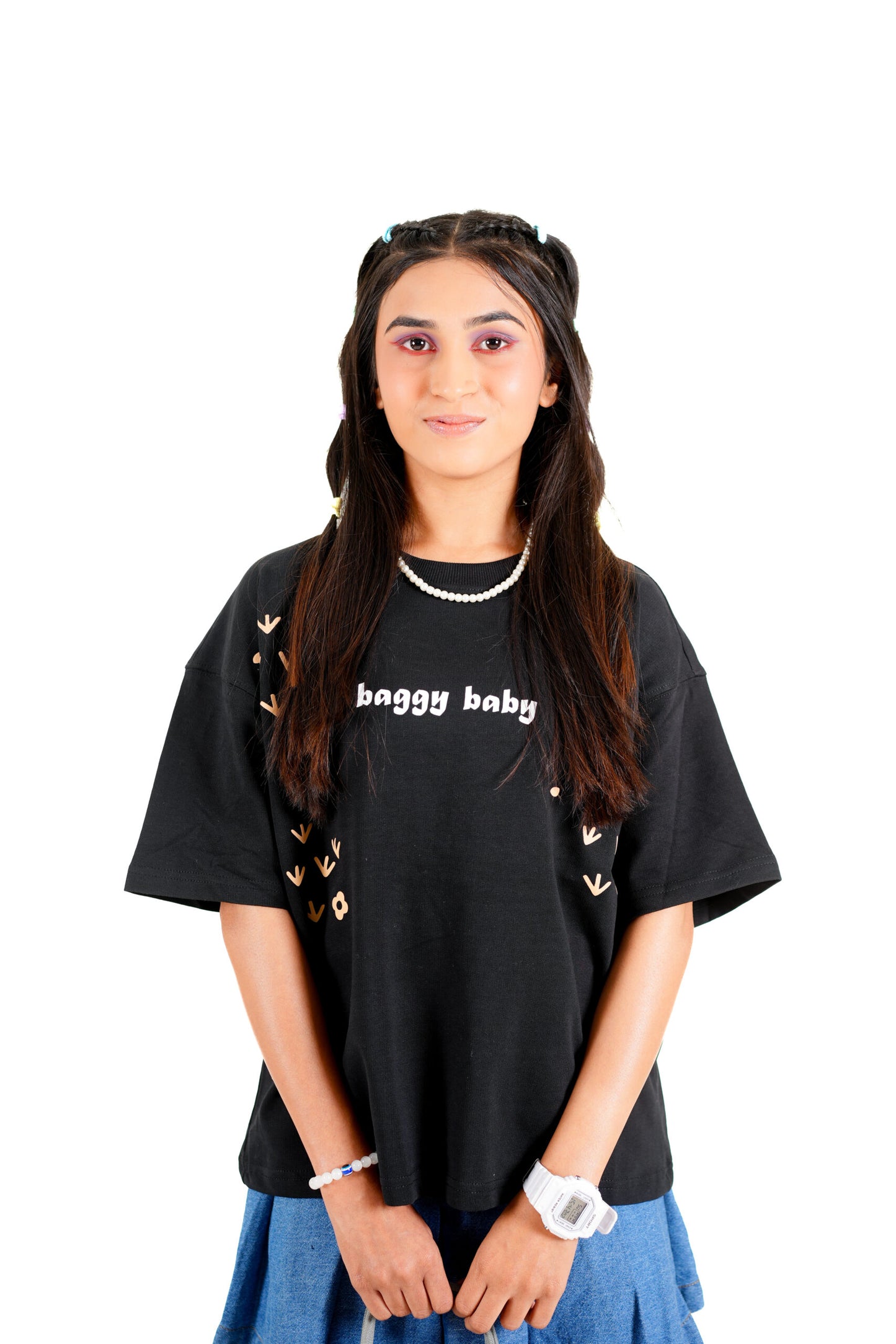 BLACK BAGGY BABY T-SHIRT