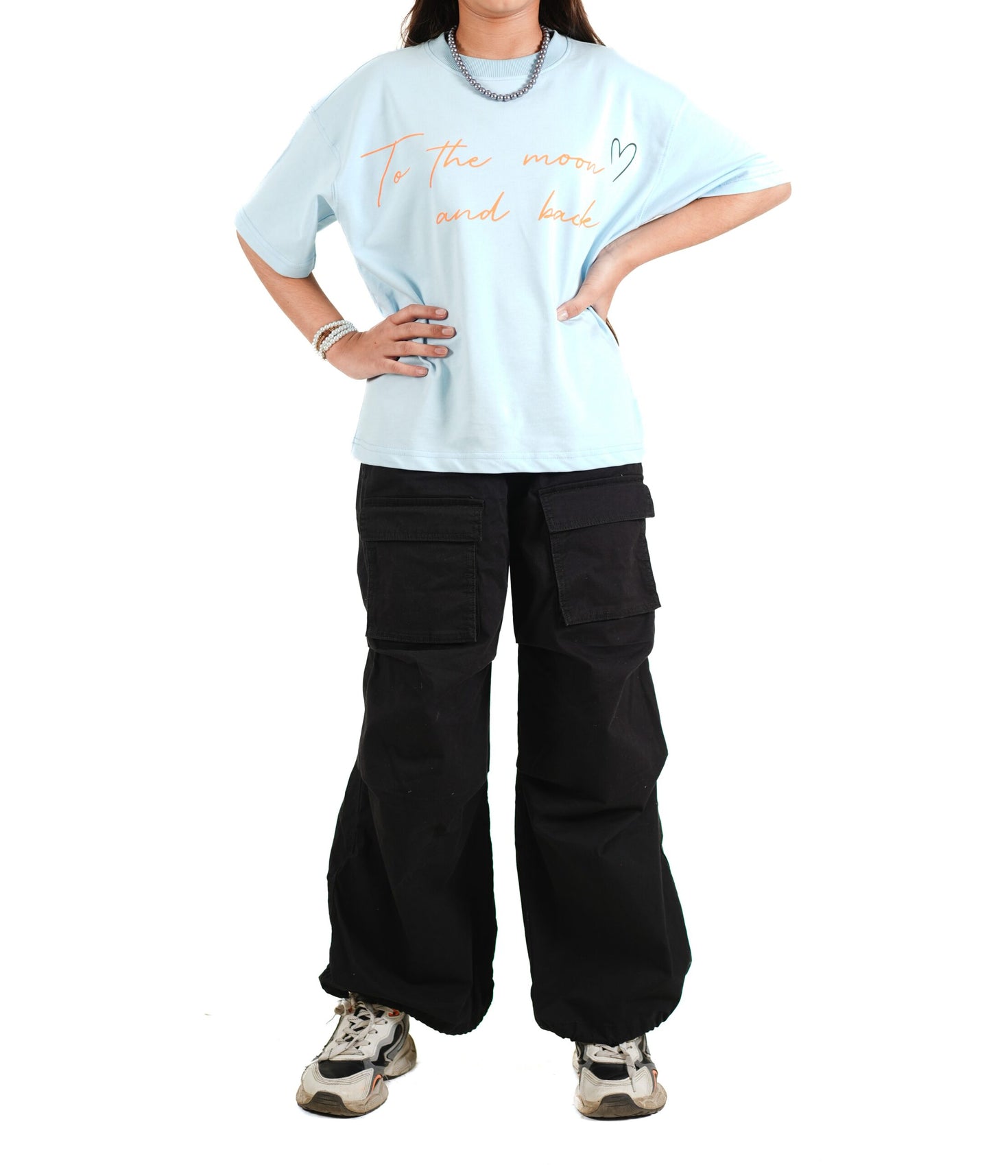 BABY BLUE MOON & BACK T-SHIRT