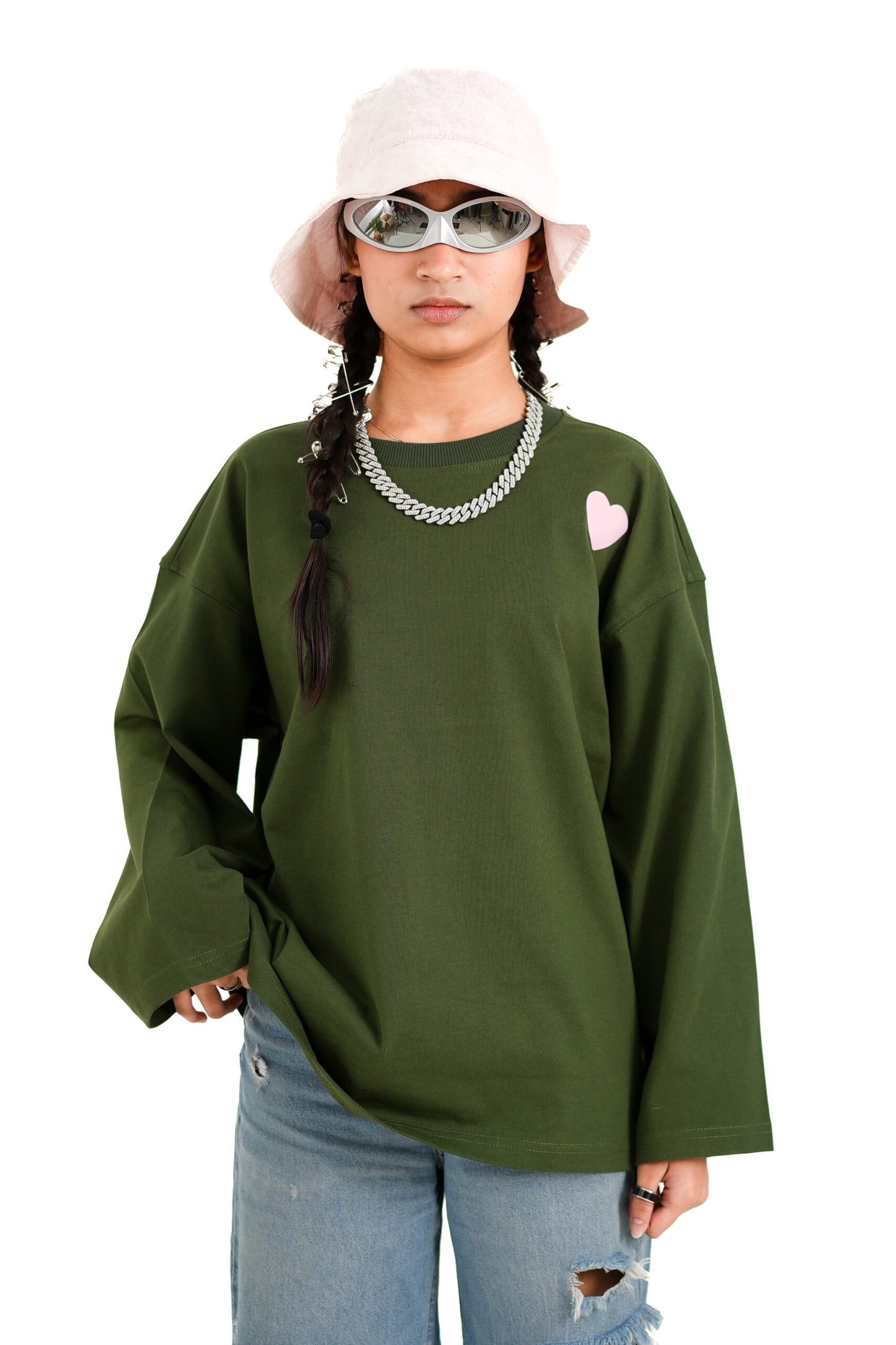 GREEN FULL SLEEVES T-SHIRT