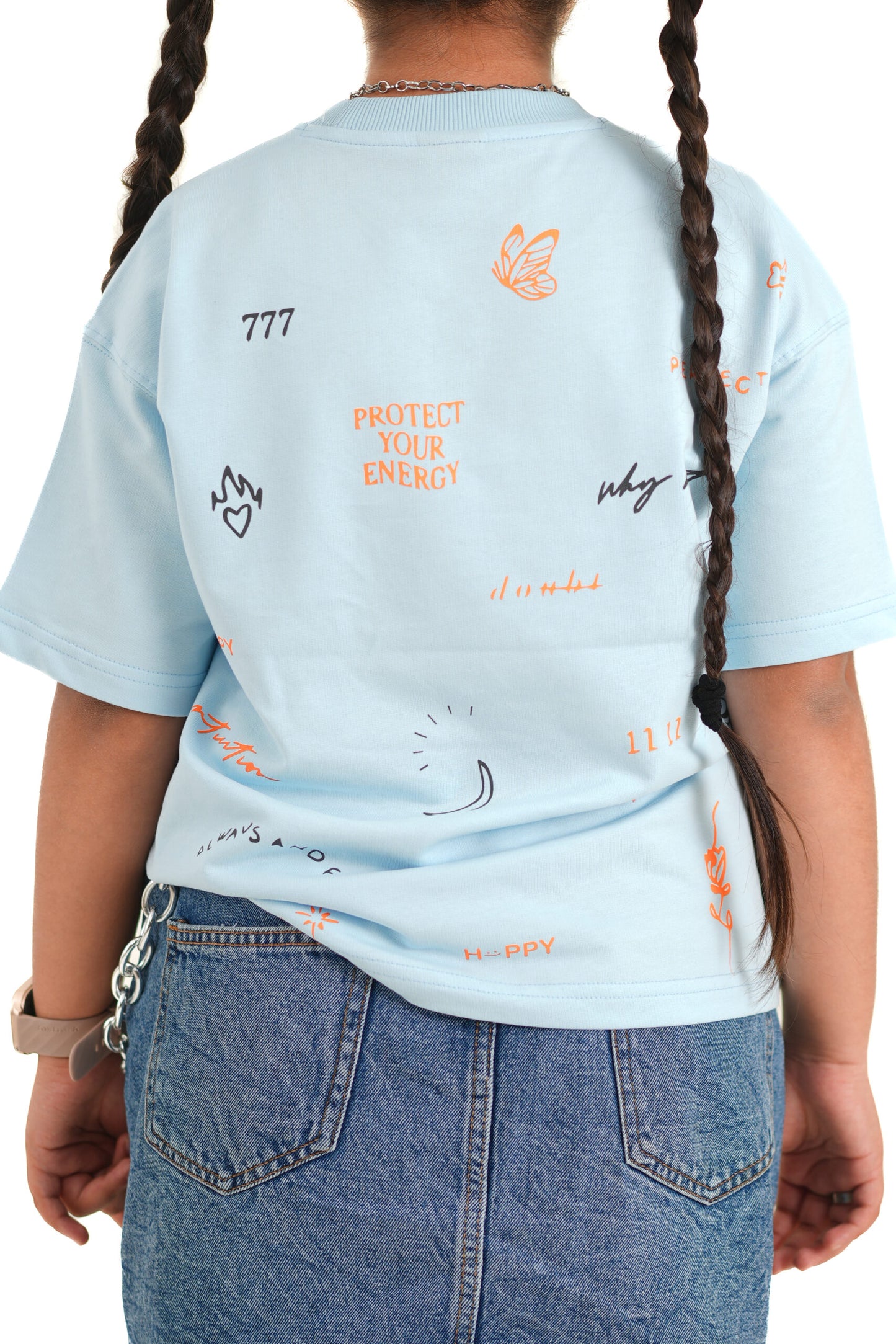 BABY BLUE MOON & BACK T-SHIRT