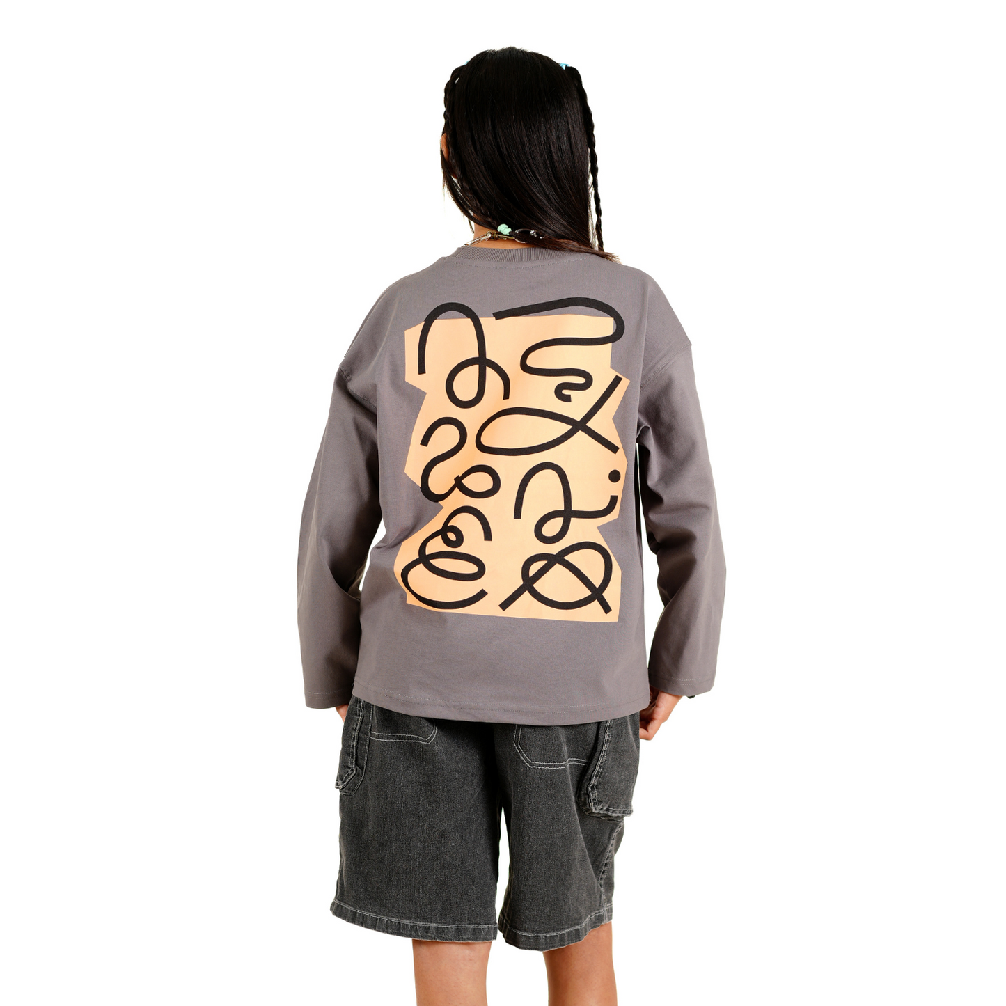 SMOKE GREY CHILL BABY T-SHIRT