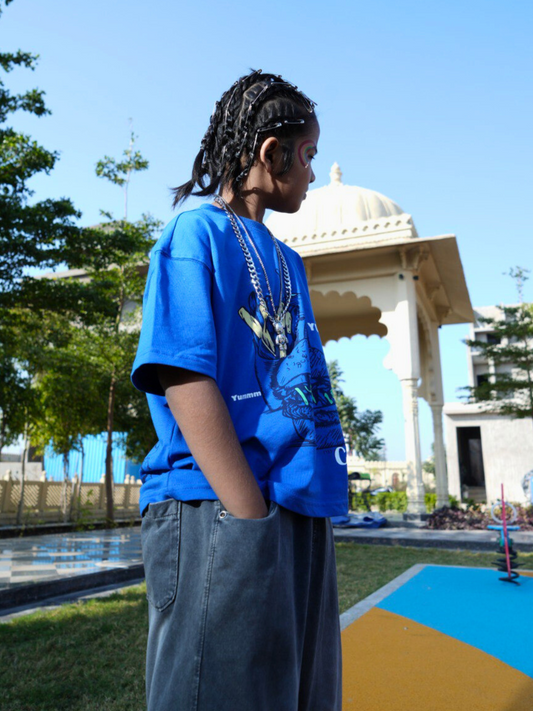 BURGER BLUE T-SHIRT