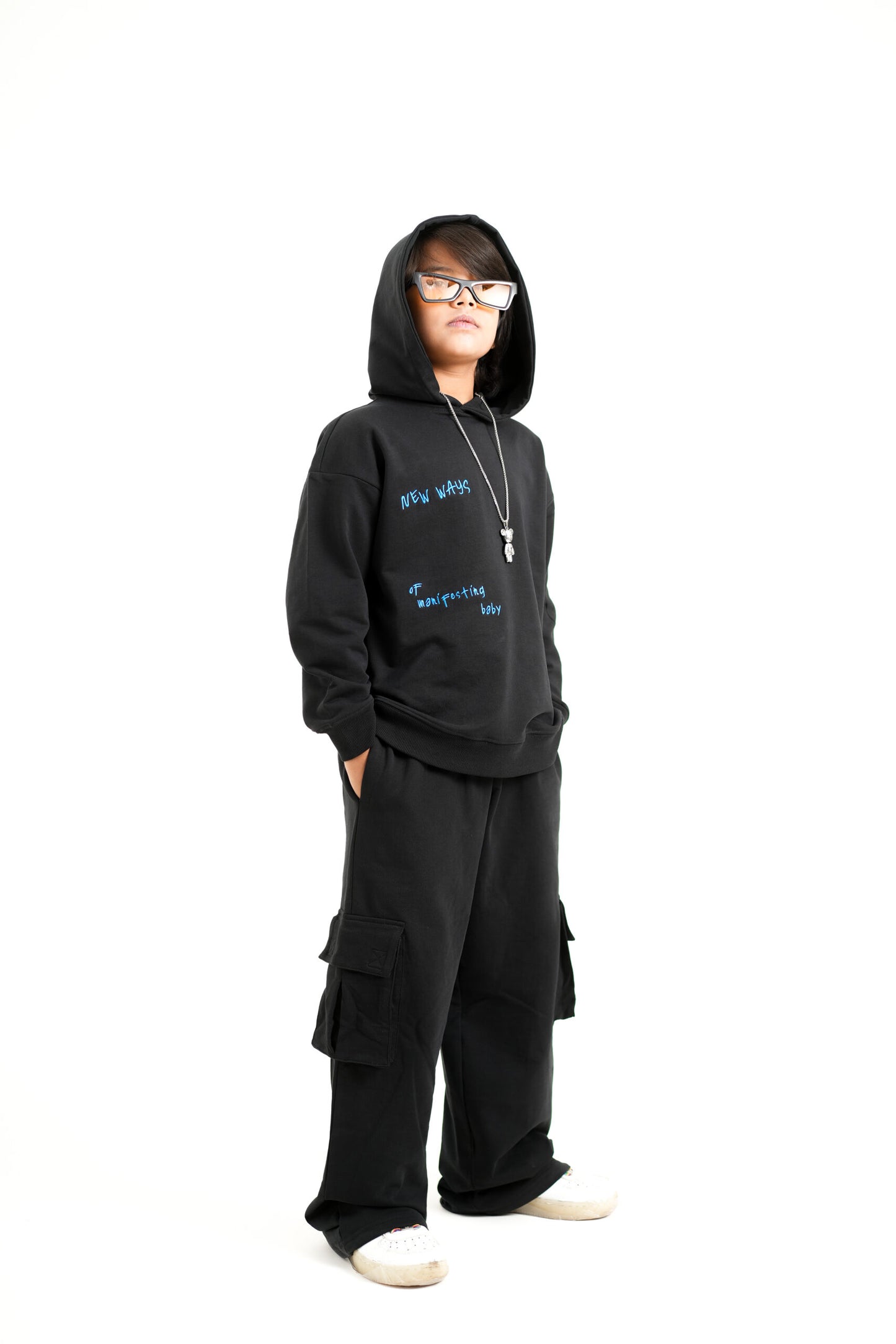 BLUR BLACK EMBROIDERED CO-ORDS