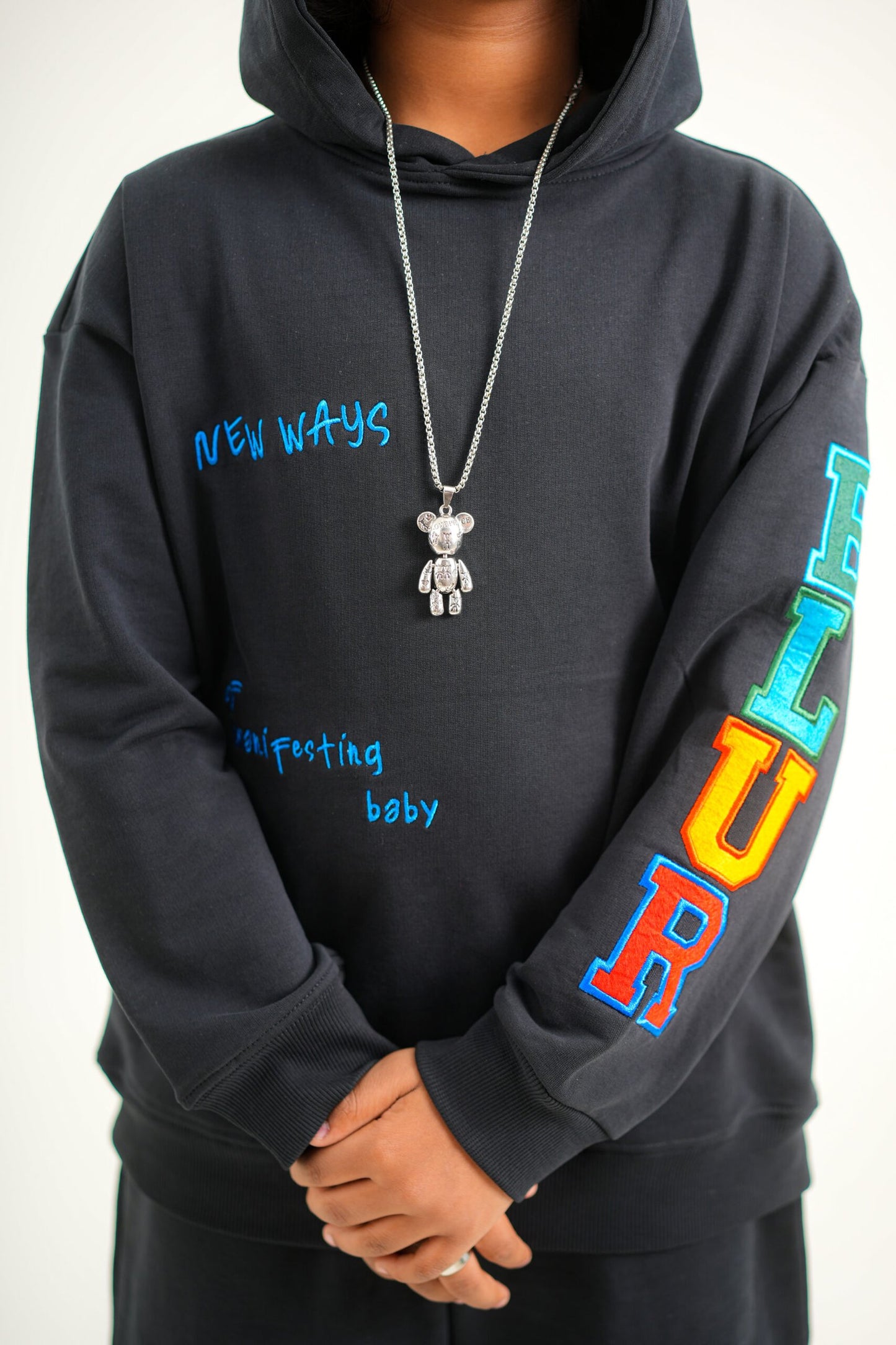 BLUR BLACK EMBROIDERED CO-ORDS